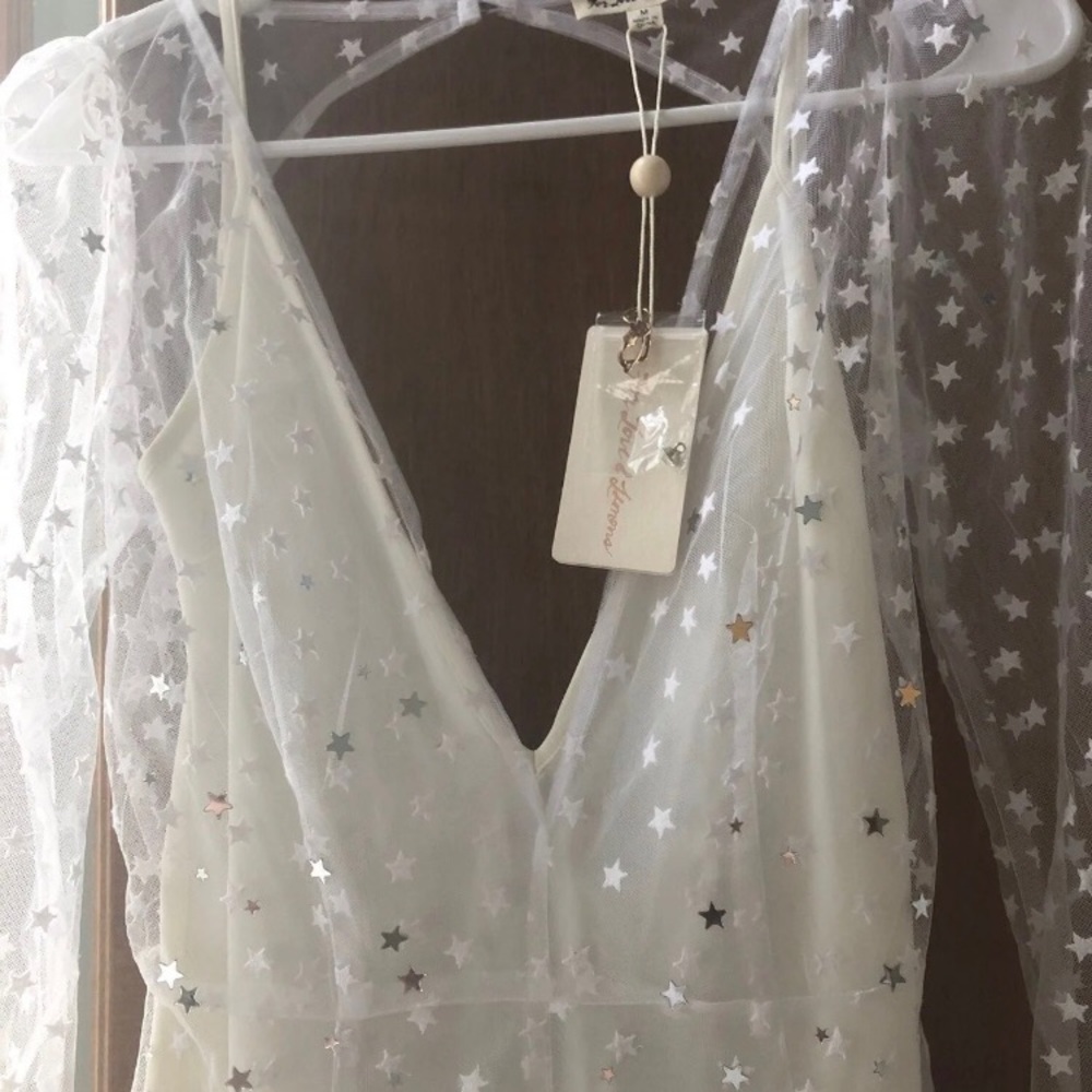 For Love and Lemons White All That Glitters Maxi - Picture 5 of 5
